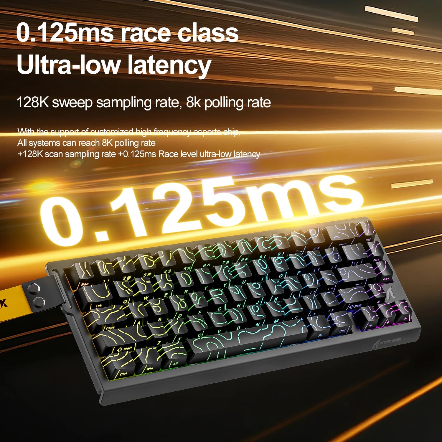 ATTACK SHARK X68HE X68Pro He Magnetic Mechanical Keyboard for Pro Gaming 0.01mm Rapid Trigg 8000Hz SOCD/Rs 0.125ms 128K Rate