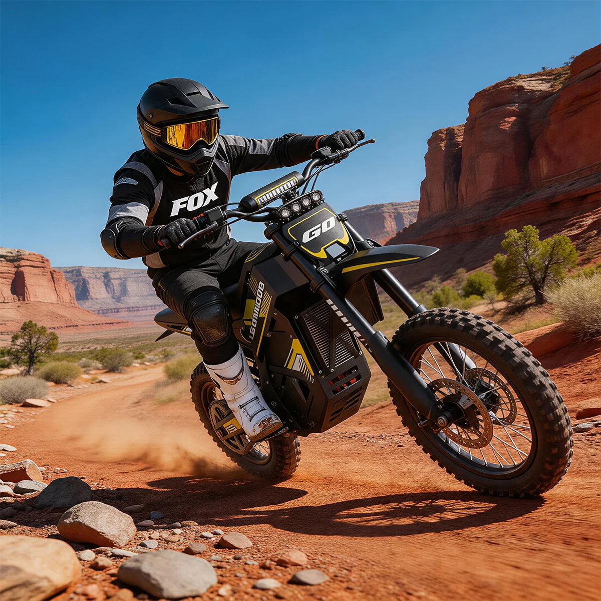 New G1 Electric ebike Dirt Bike 1500W 48V 20.8AH Electric Motorcycle Fat Tire Nitrogen Suspension E Dirt Bike for Teens and Adults