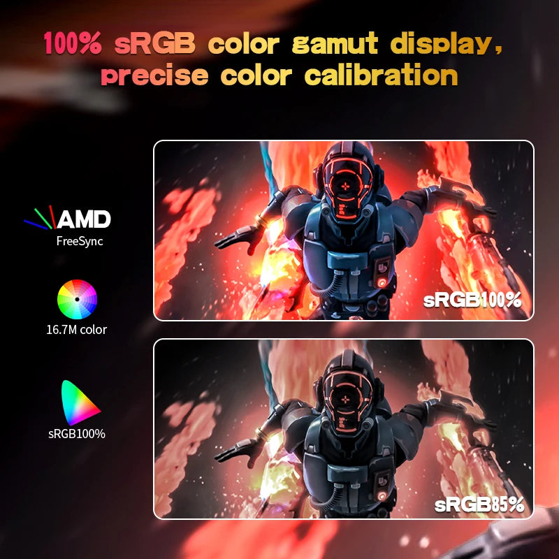 Gawfolk 27 inch Curved Gaming Monitor,180Hz PC Monitor Full HD 1080P, Frameless 1800R Computer Display with FreeSync & Eye-Care